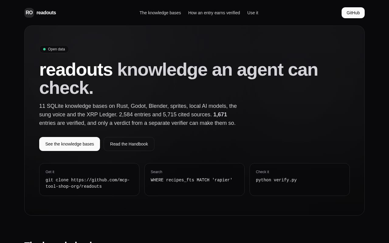 Preview of Readouts