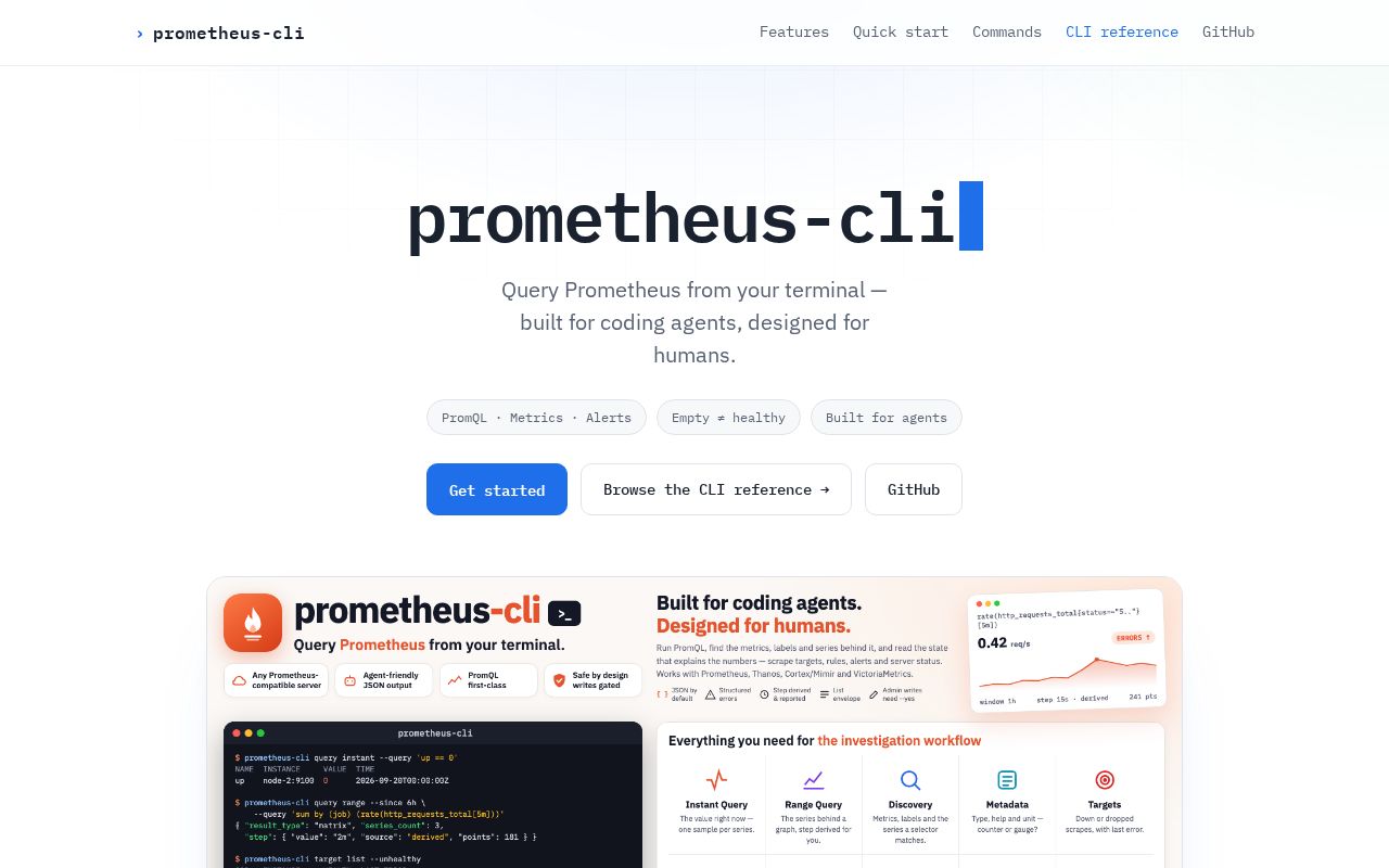 Preview of Prometheus Cli