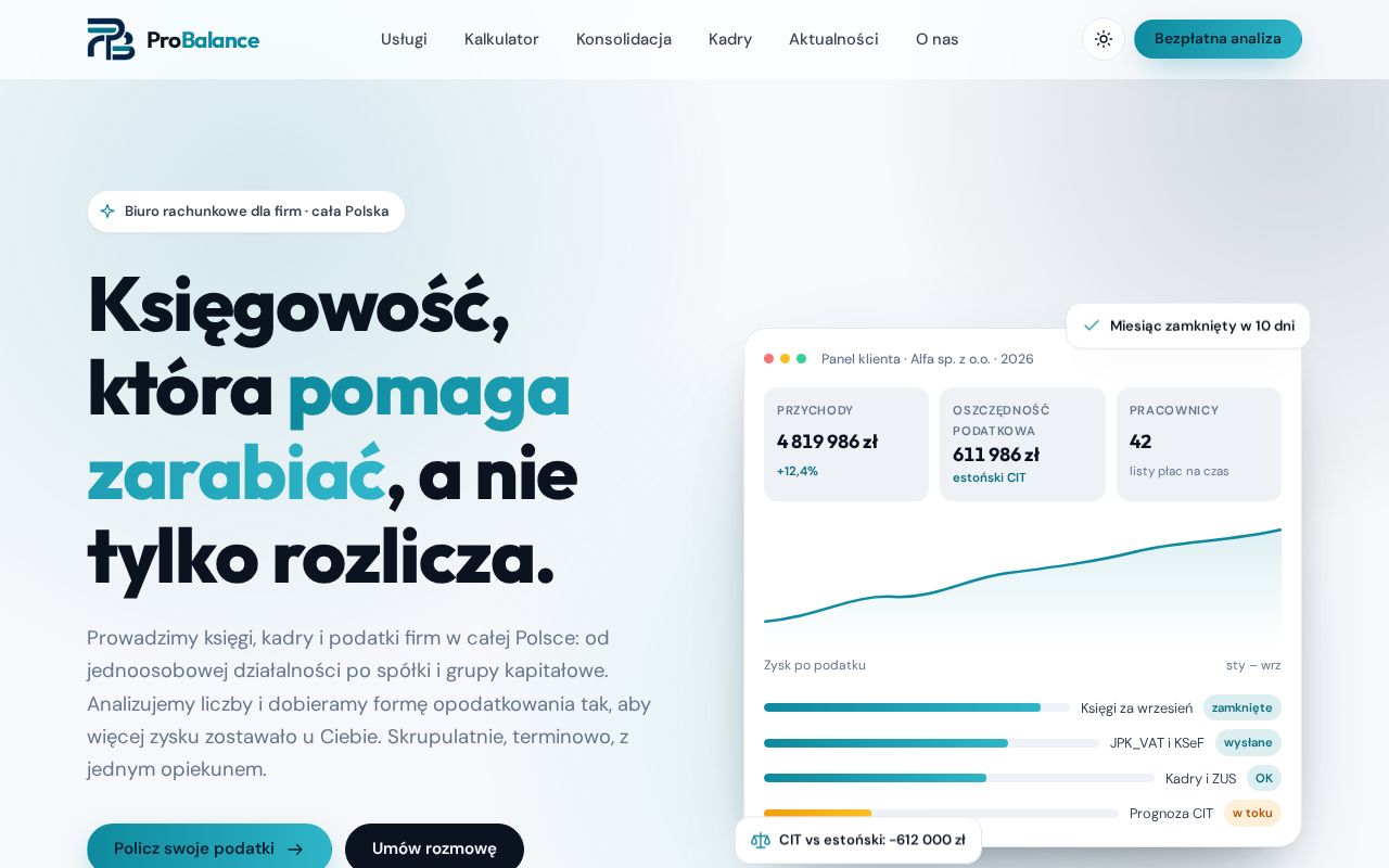 Preview of Probalance Site