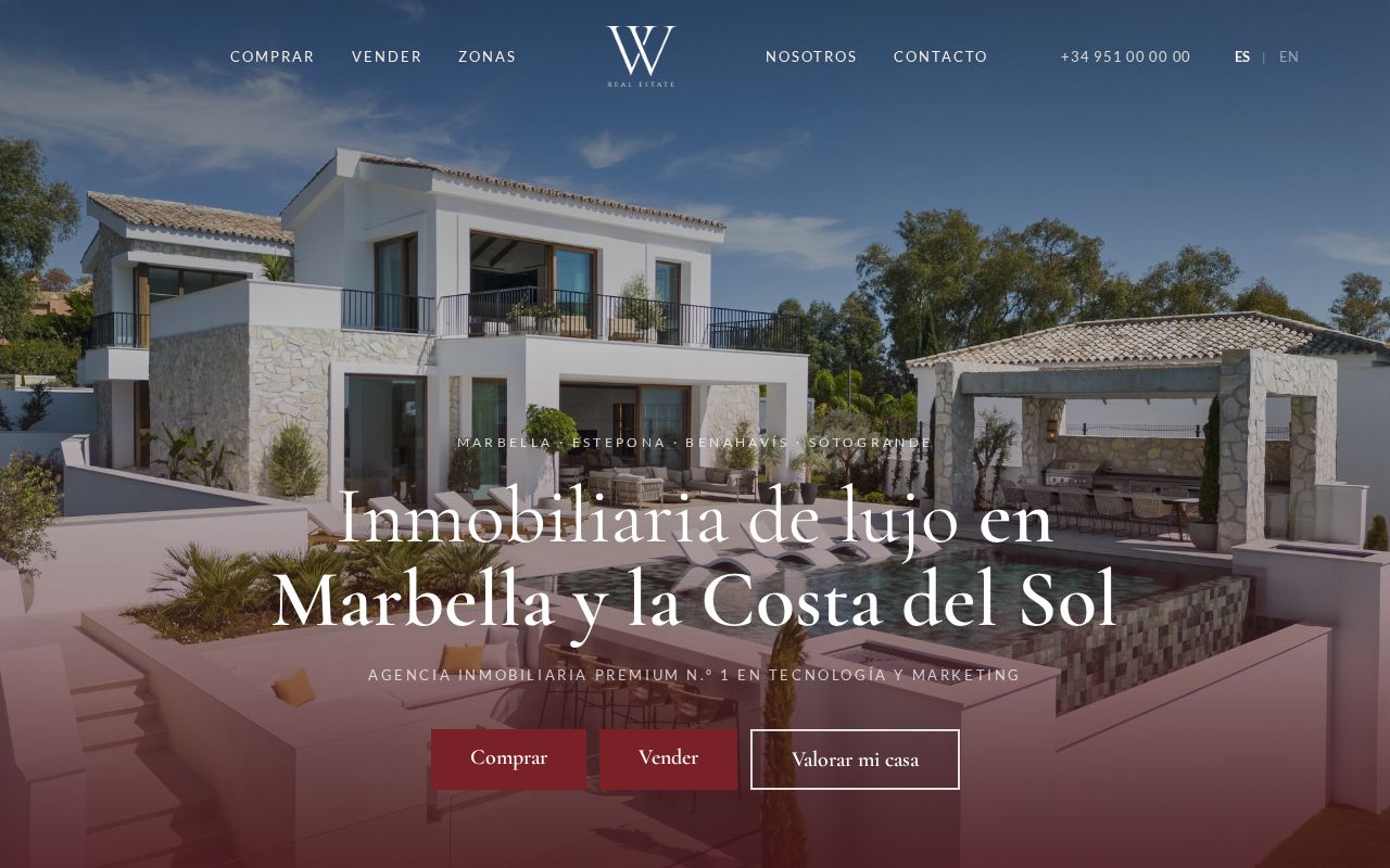 Preview of Web de W Real Estate (prototipo)