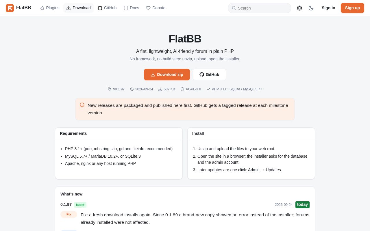 Preview of Flatbb