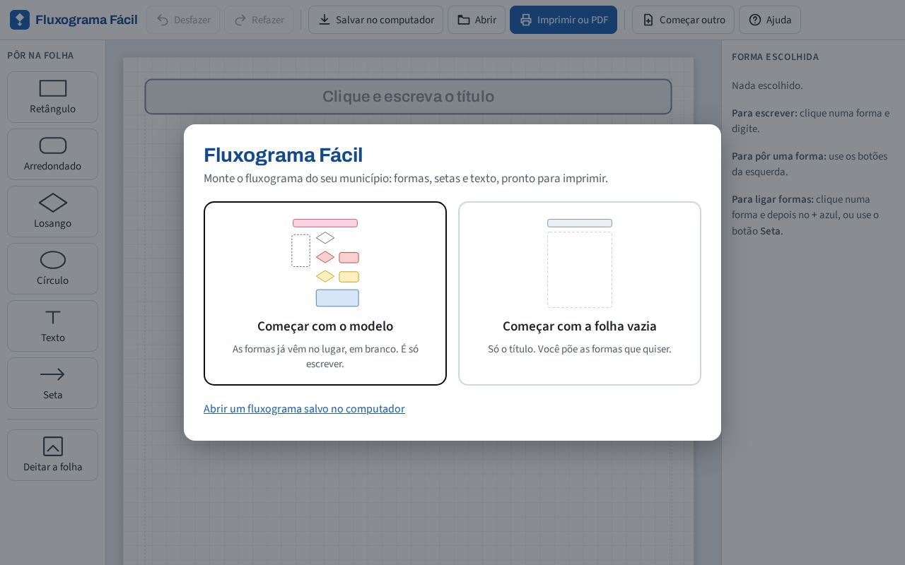 Preview of Fluxograma Facil