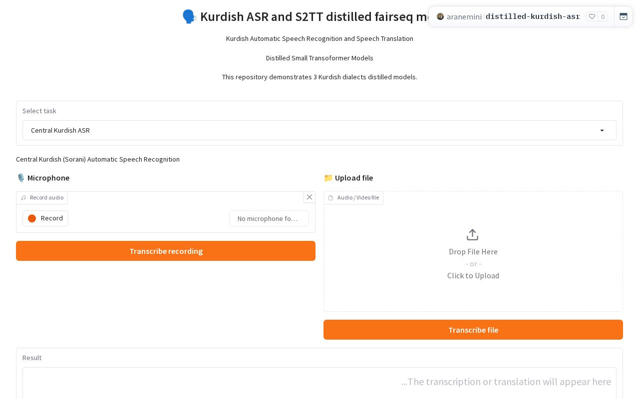 Preview of Kurdish Speech AI