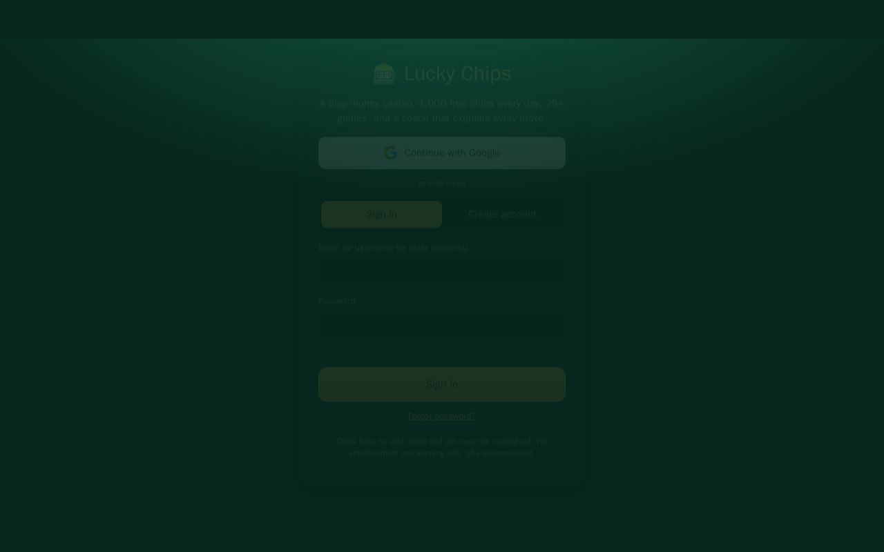 Preview of Lucky Chips Casino