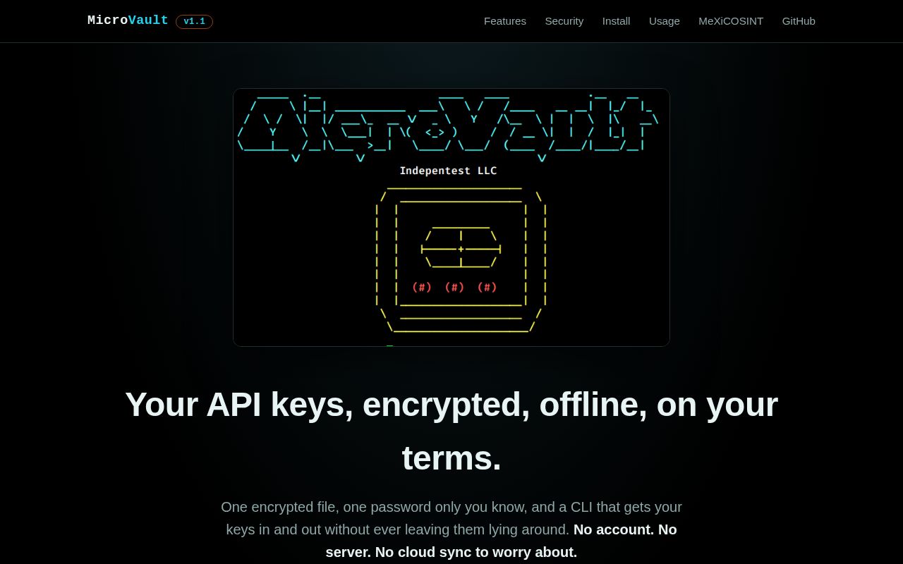 Preview of MicroVault