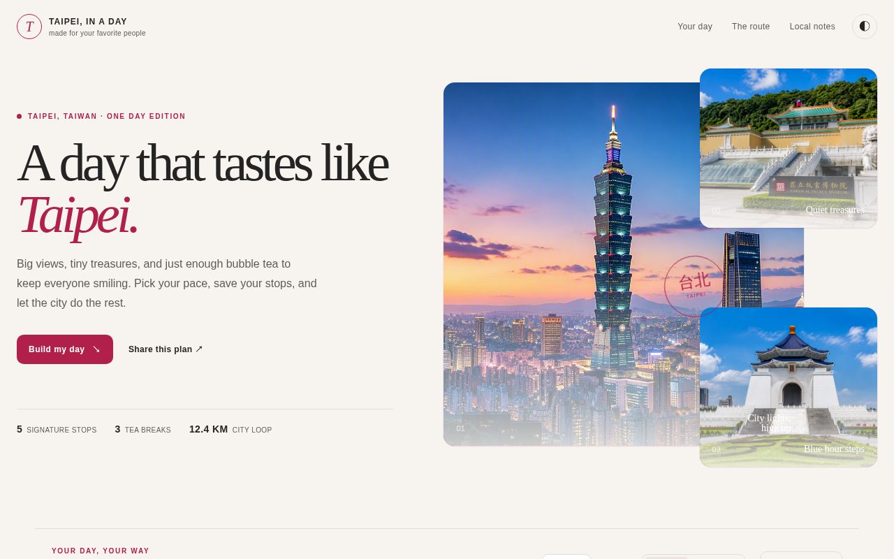 Preview of One perfect day in Taipei