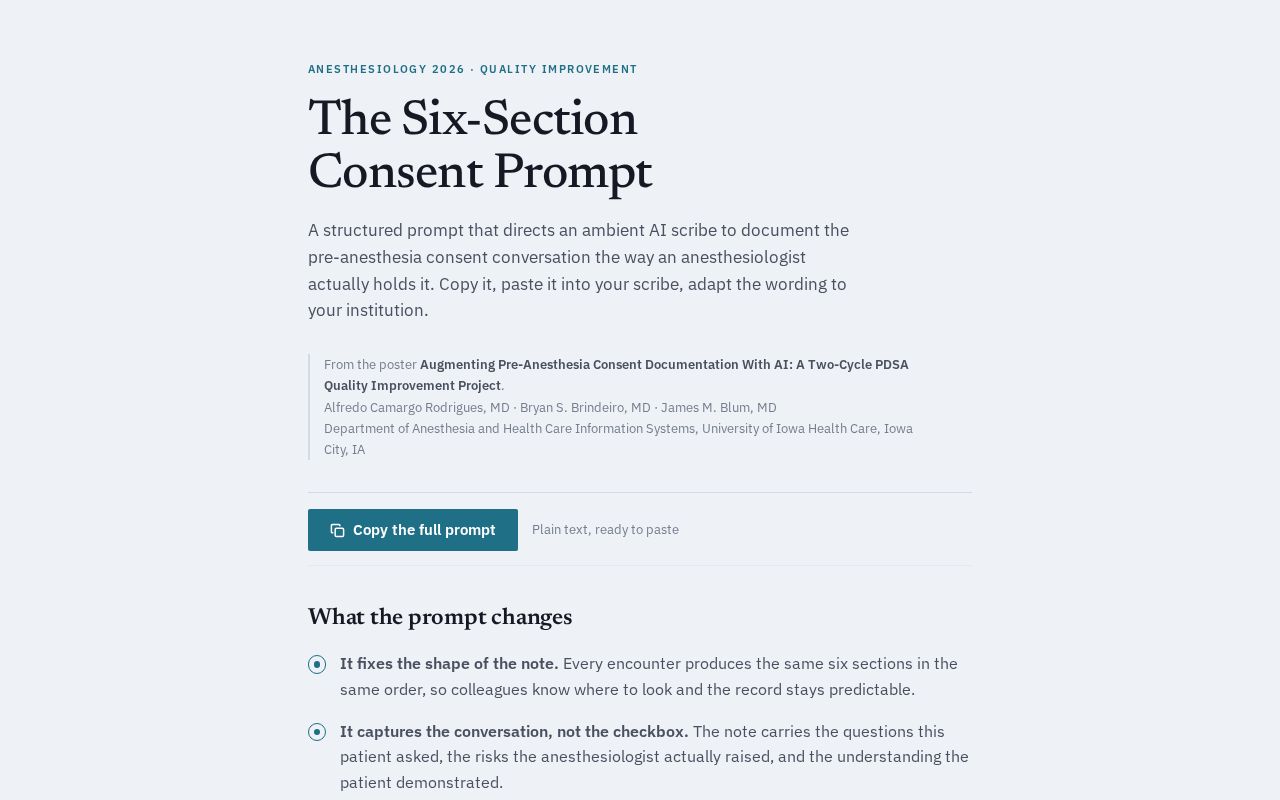 Preview of Consent Prompt