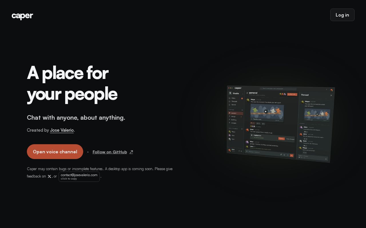 Preview of A place for your people to chat about anything