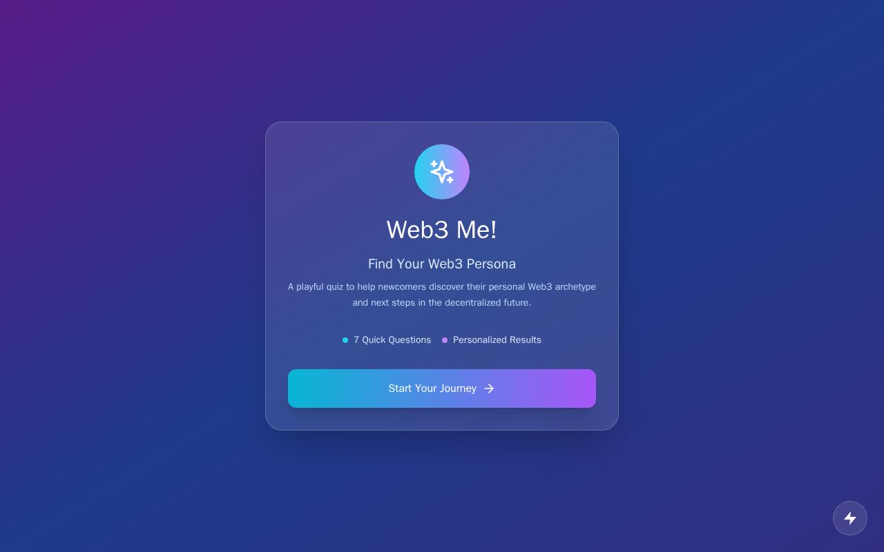 Preview of Web3 Me! -  Find Your Web3 Persona