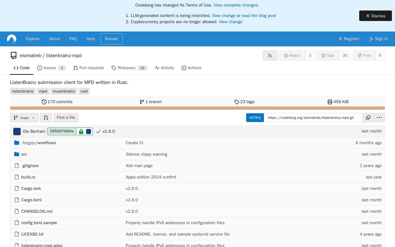 Preview of Ro Listenbrainz Mpd