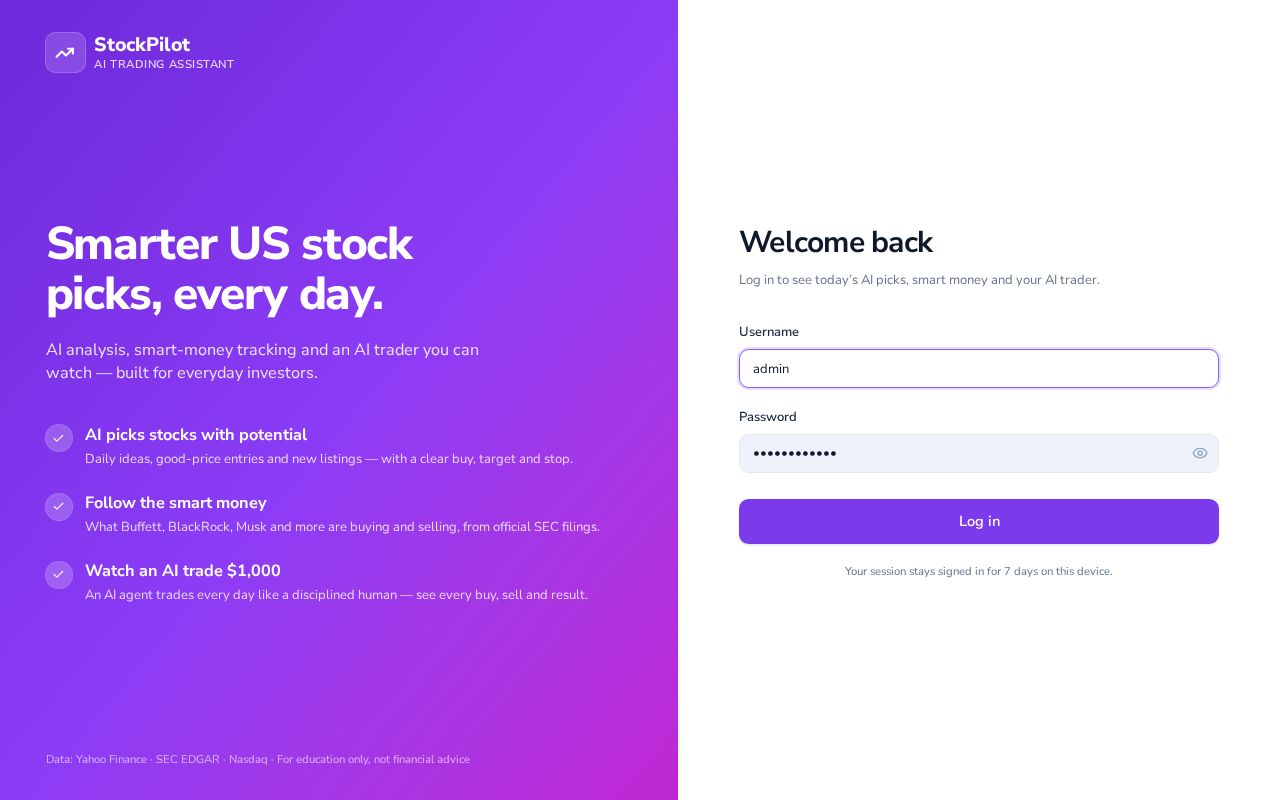 Preview of Stock Pilot