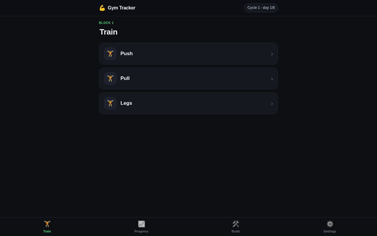 Preview of Gym Tracker