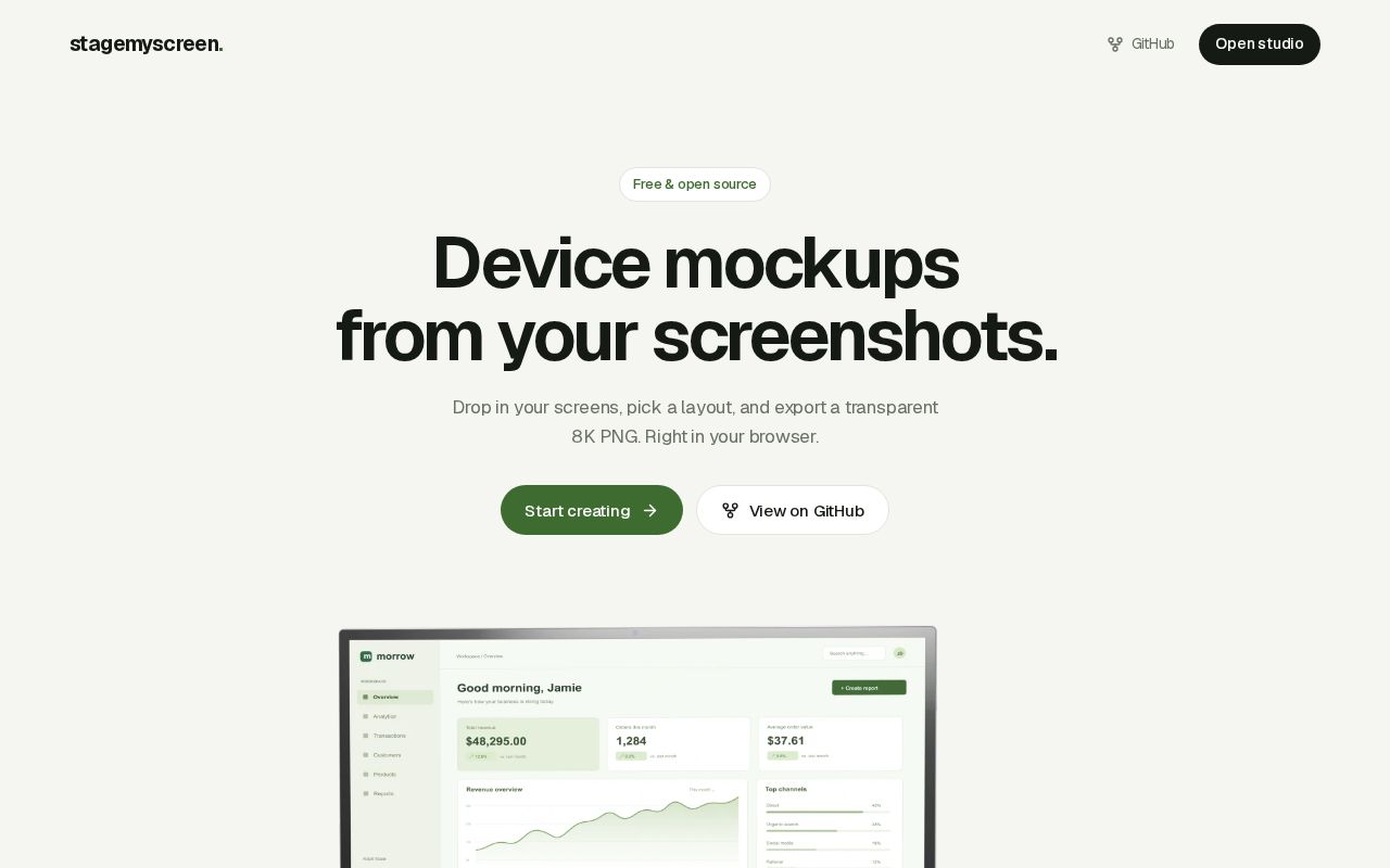 Preview of Stagemyscreen