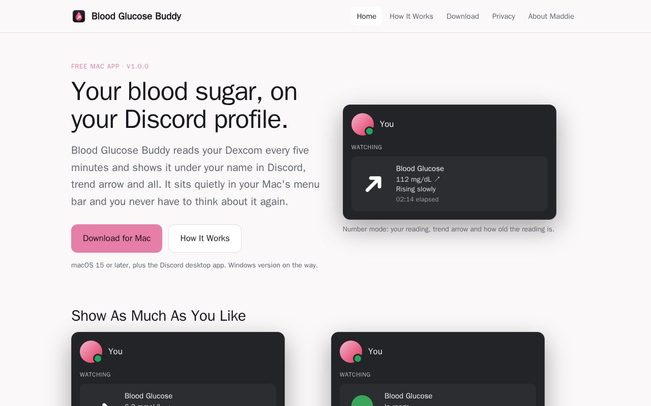 Preview of BloodGlucoseBuddy