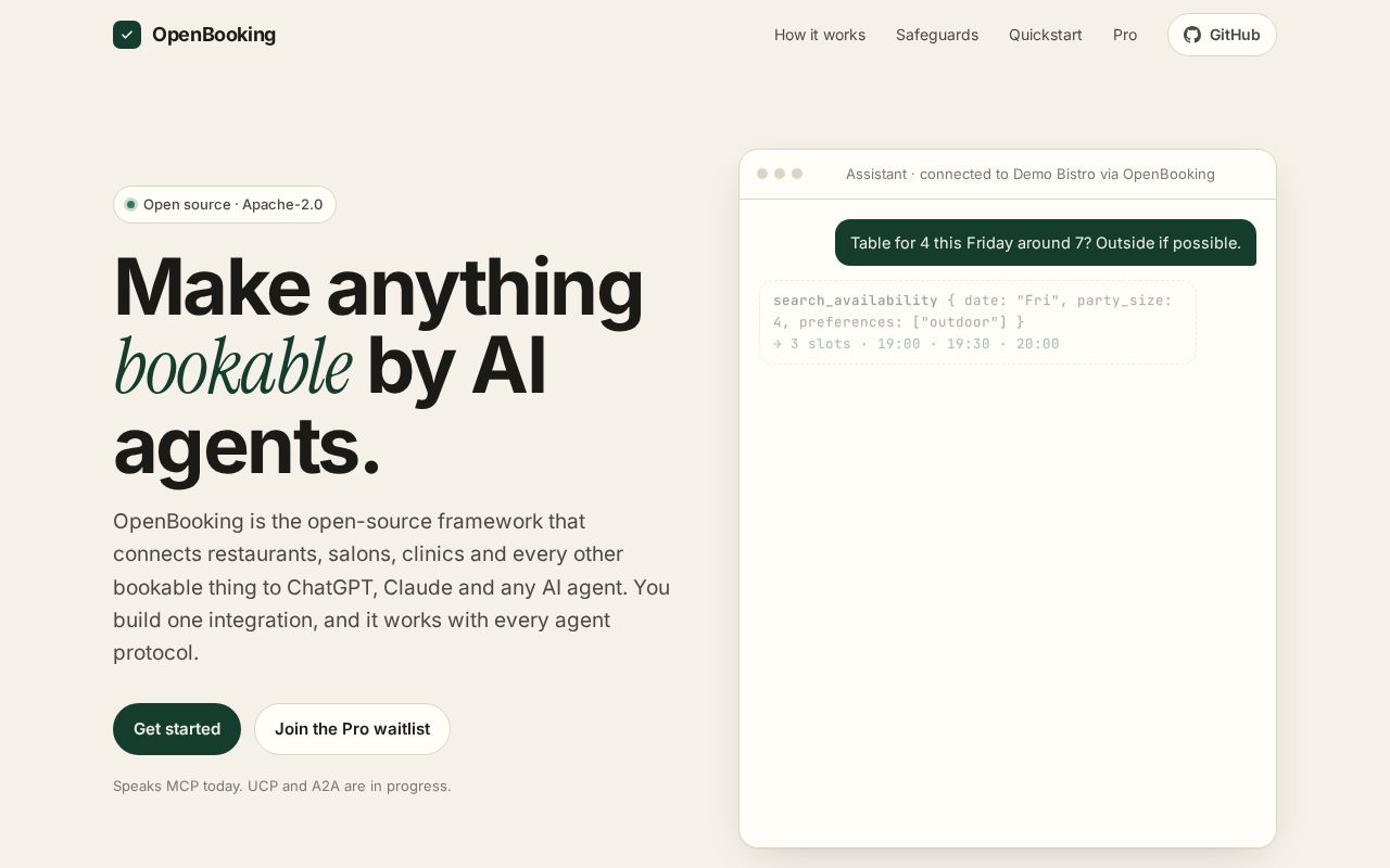 Preview of Openbooking