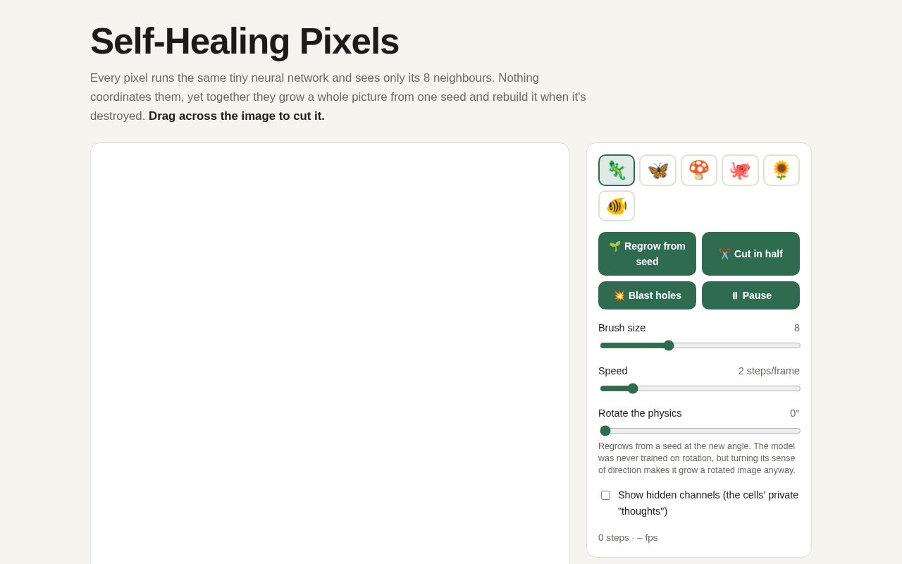 Preview of Self Healing Pixels