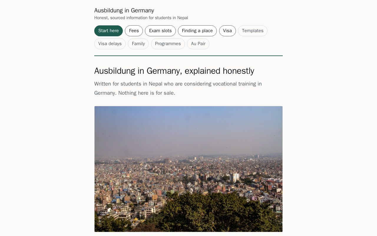 Preview of Ausbildung Nepal