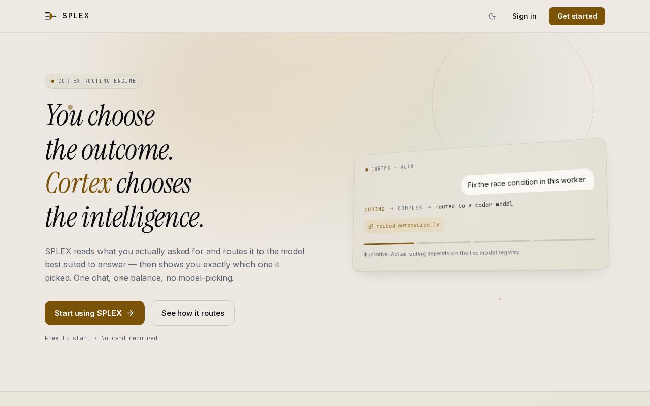 Preview of Splex Backend