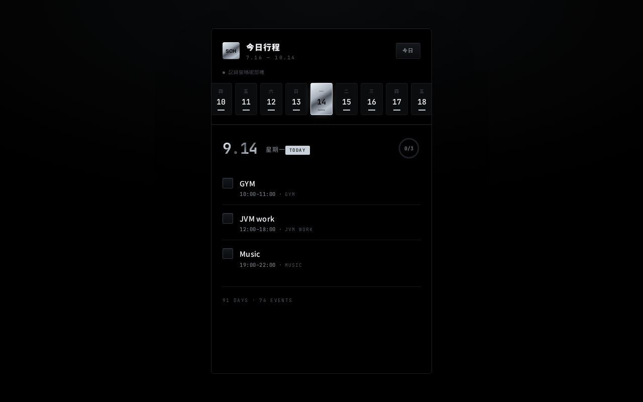 Preview of Day Manifest