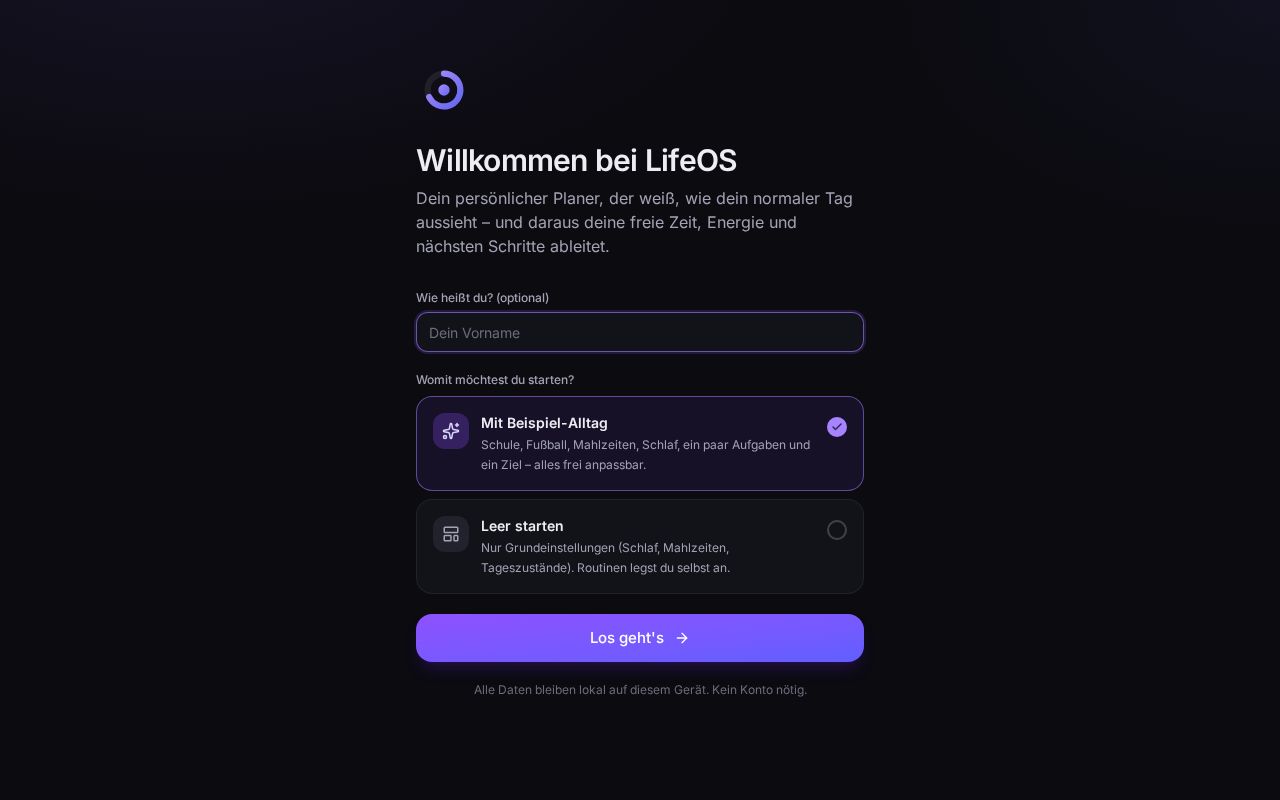 Preview of Lifeos