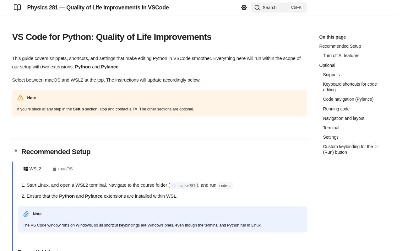 Preview of P281 Vscodeguide