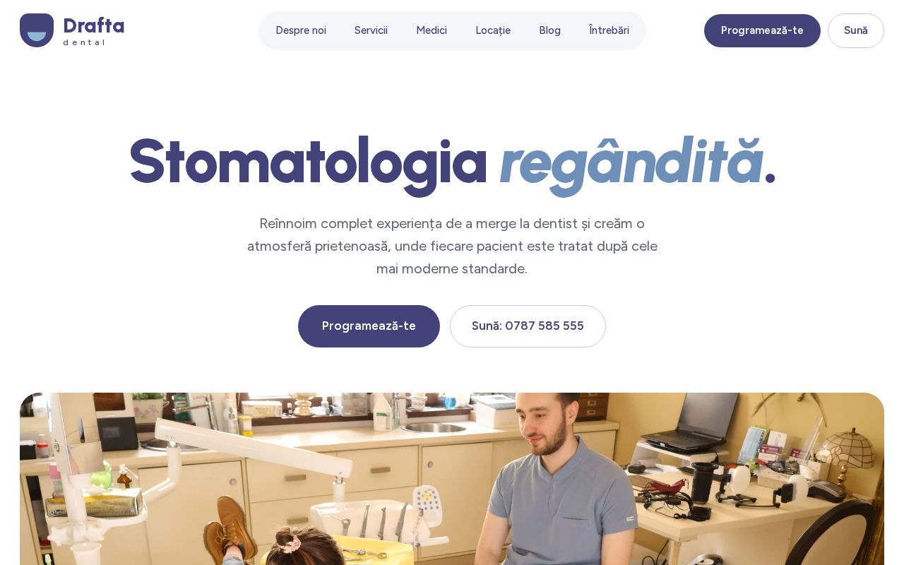 Preview of Homepage Drafta dental — cabinet stomatologic, Strada Justinian 10, București
