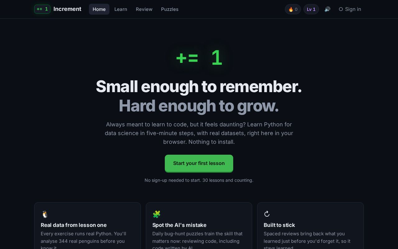 Preview of Increment