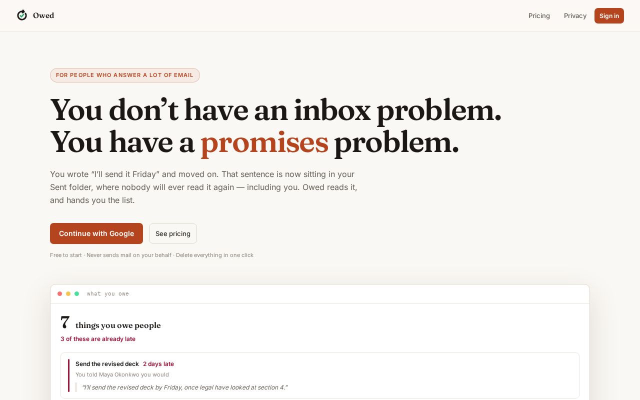 Preview of Inbox Triage