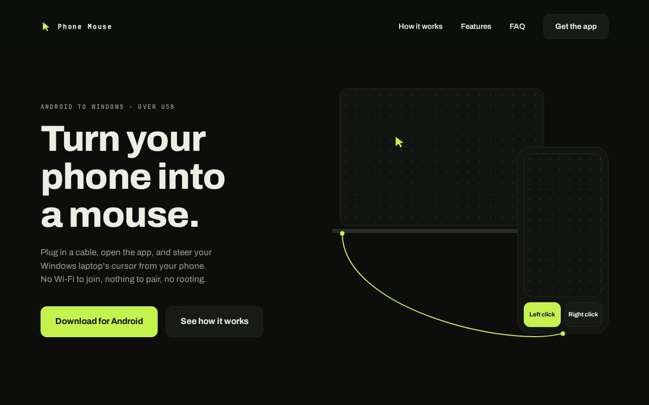 Preview of Phone Mouse Releases