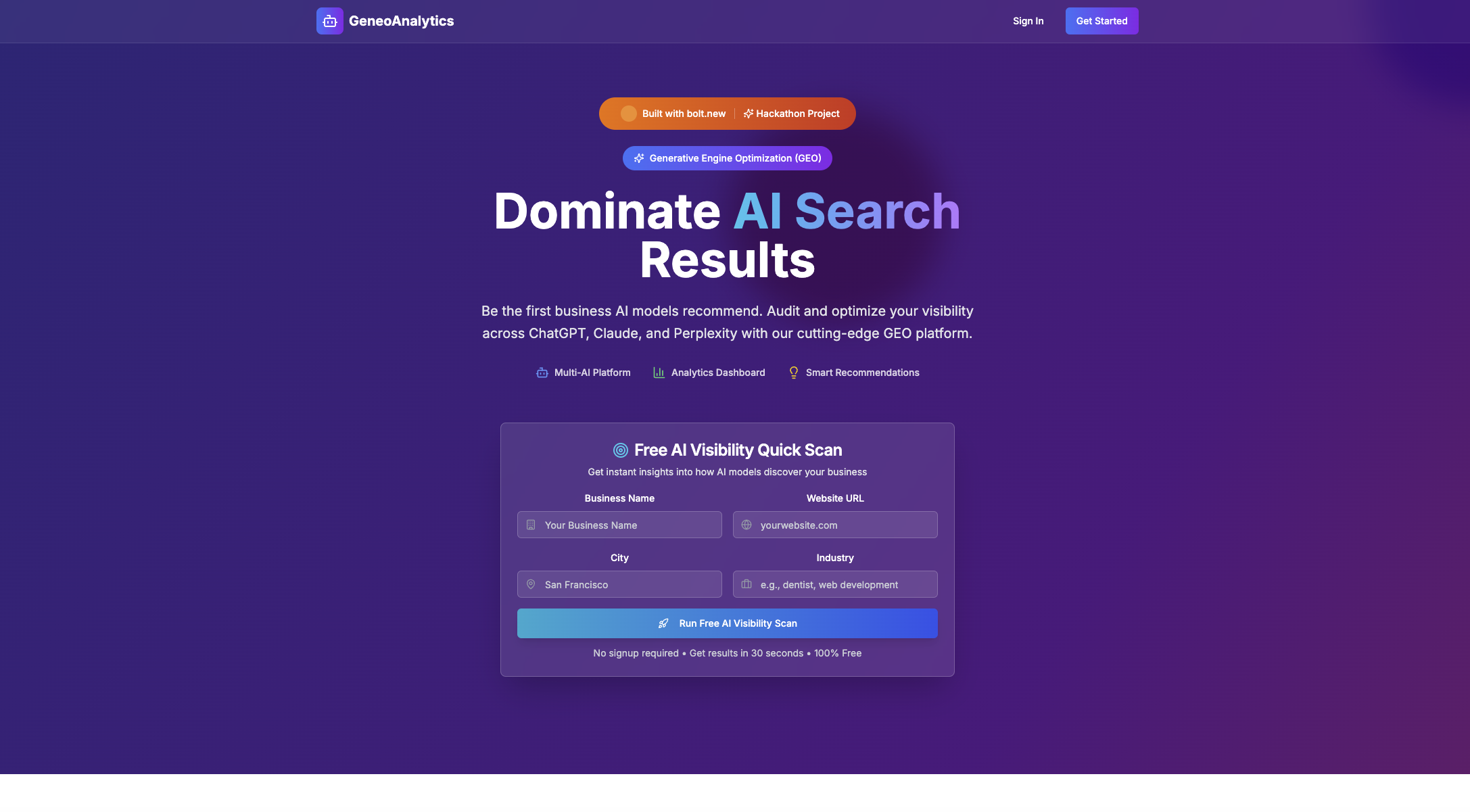 Preview of GeneoAnalytics