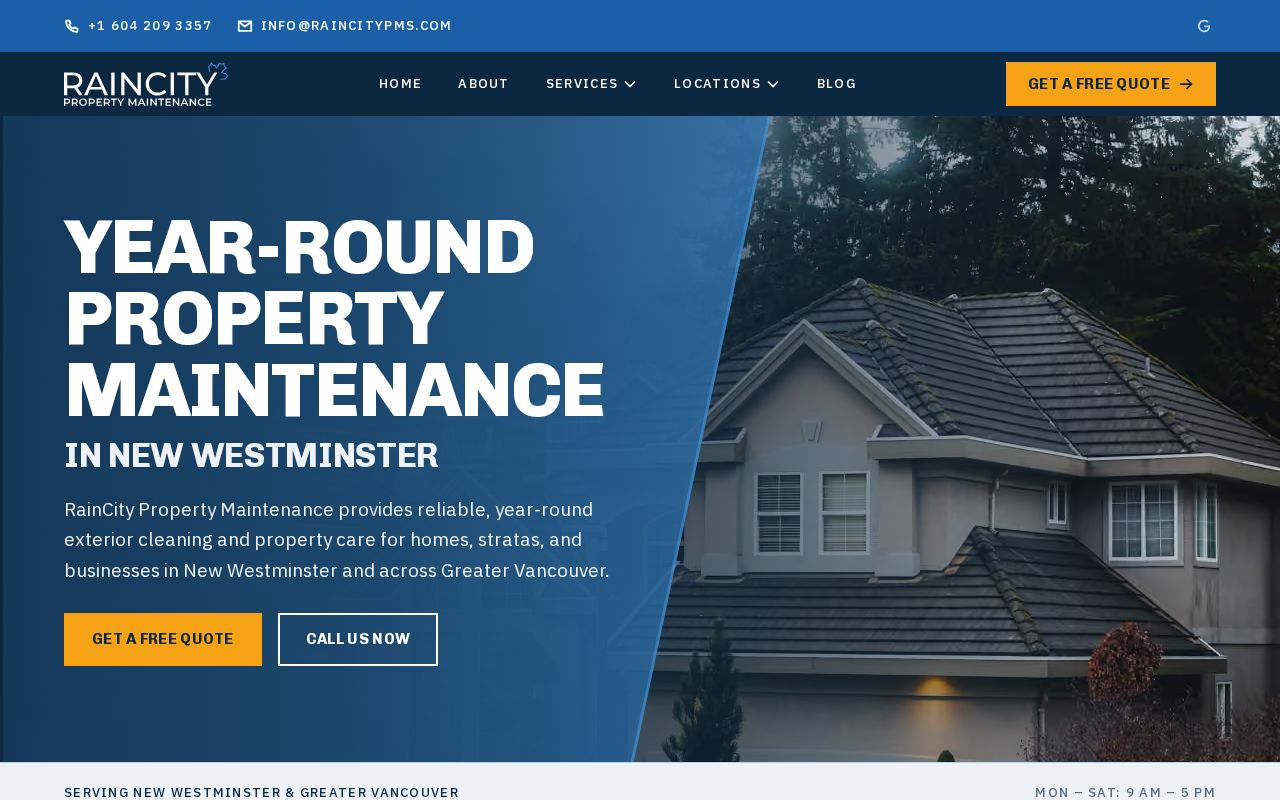 Preview of Raincity Website