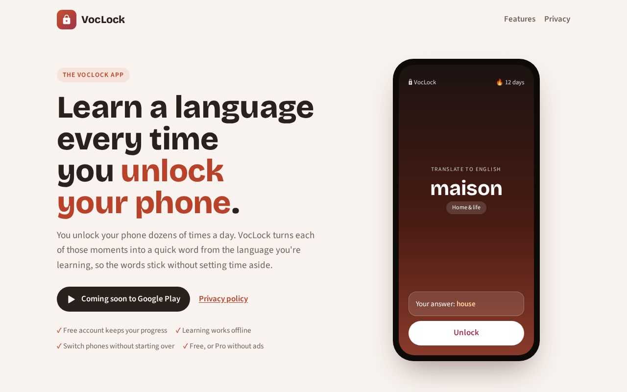 Preview of Voclock Site