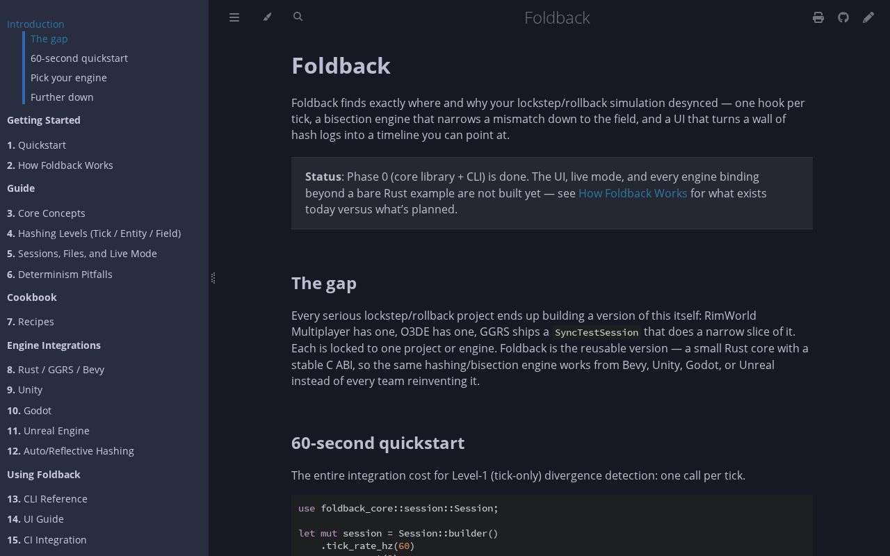 Preview of A desync/divergence debugger for lockstep/rollback multiplayer games