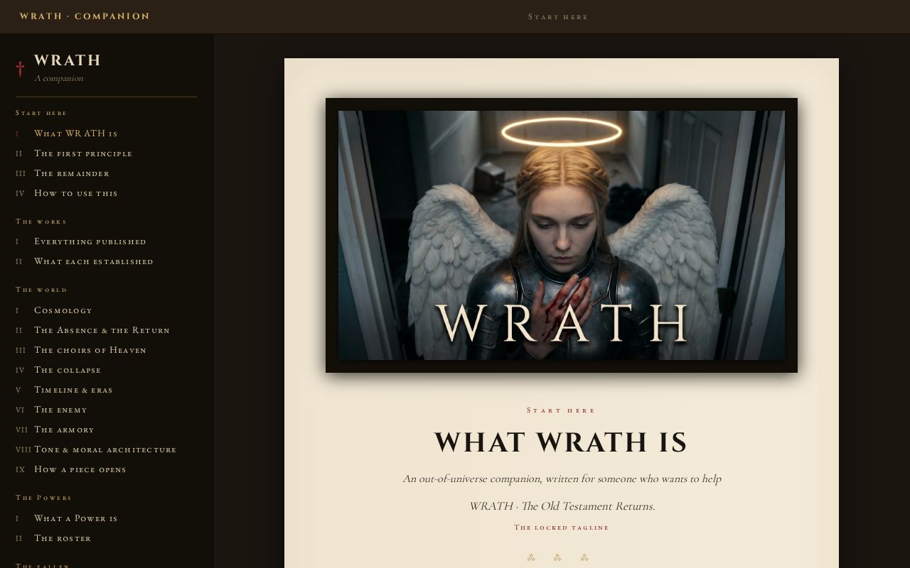 Preview of Wrath Companion