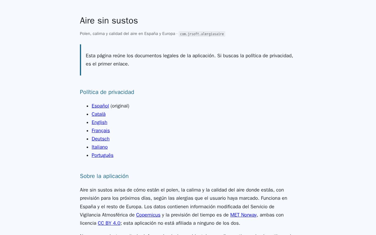Preview of Aire sin sustos