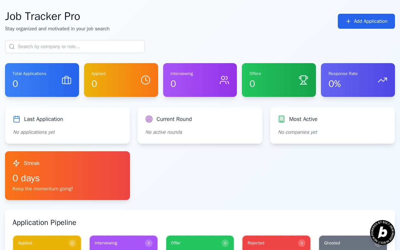 Preview of Job Tracker Pro