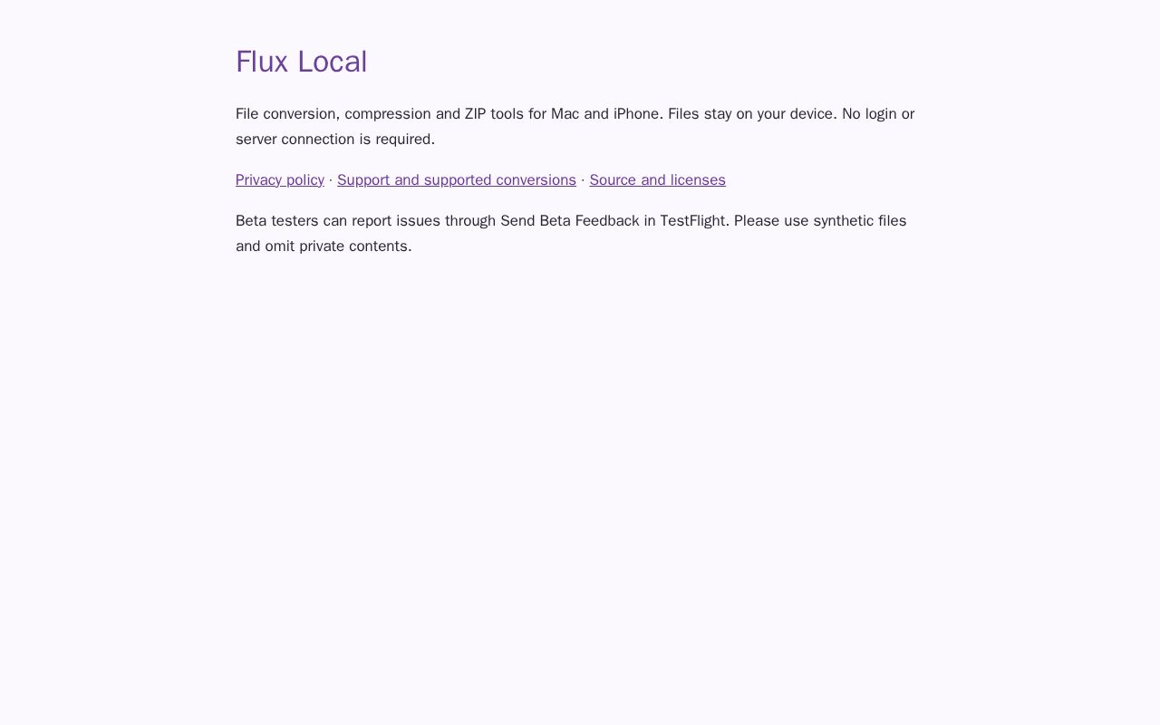 Preview of Flux Local