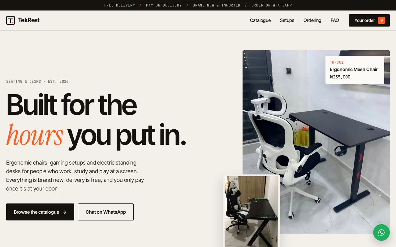 Preview of TekRest