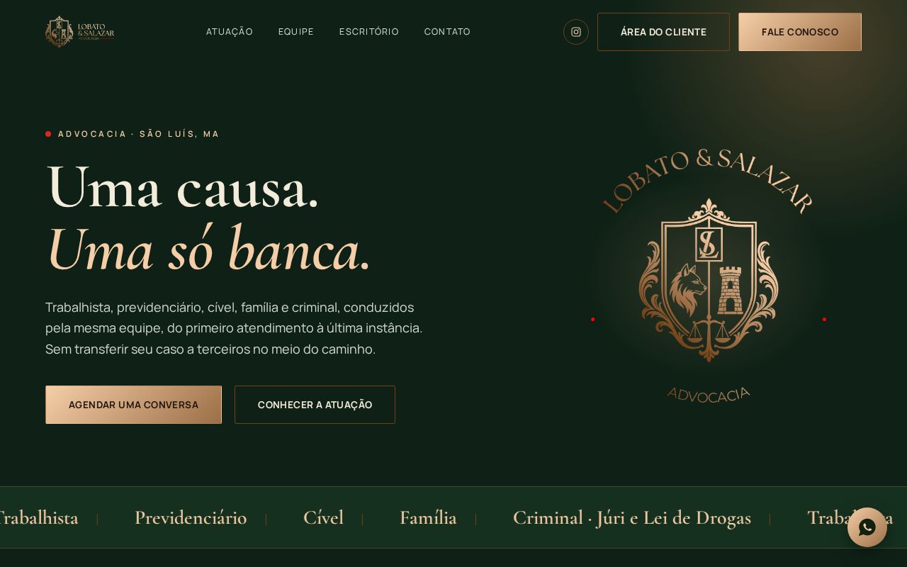 Preview of Site institucional - Lobato & Salazar Advocacia