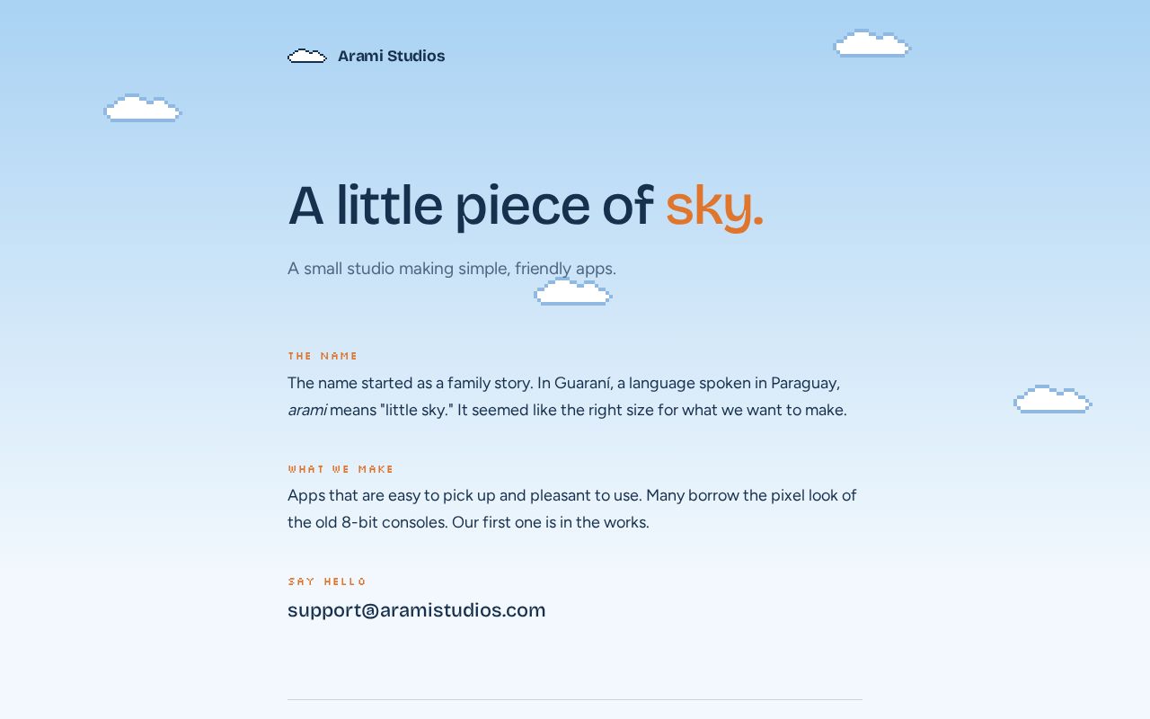 Preview of Aramistudios Site