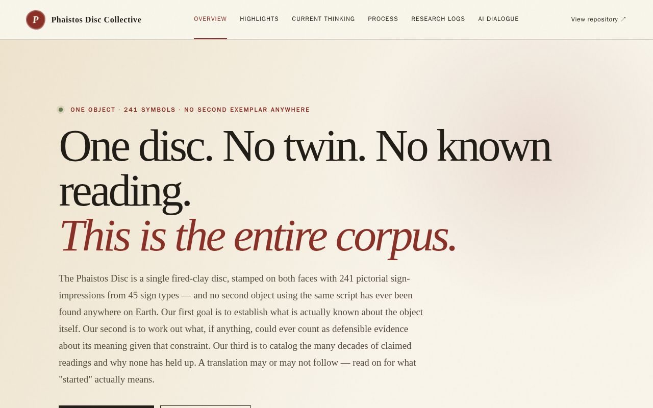 Preview of Phaistos Disc Collective