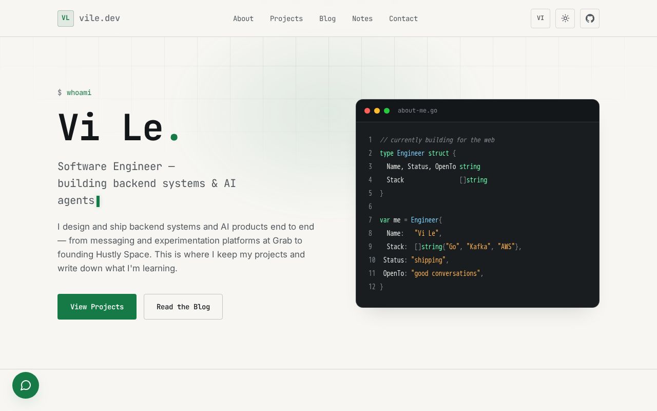 Preview of Vile Blog Github Io