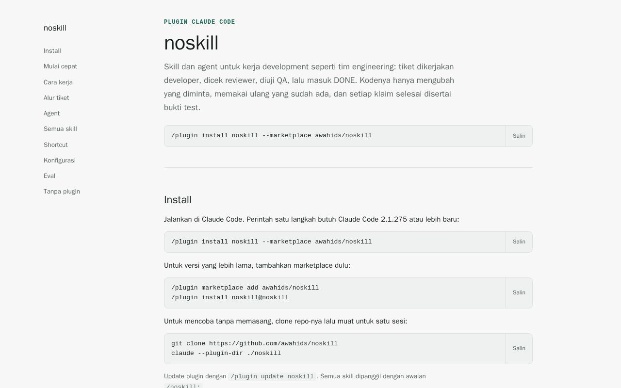 Preview of Noskill