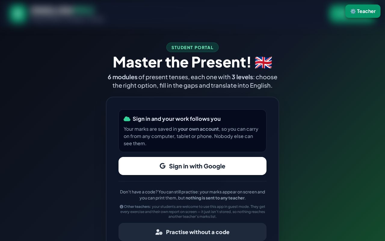 Preview of Present Tenses