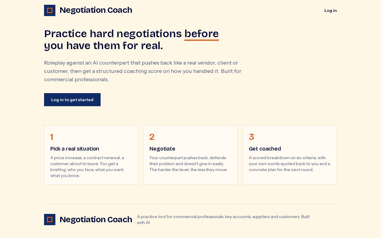 Preview of Ai Negotiation Roleplay Coach