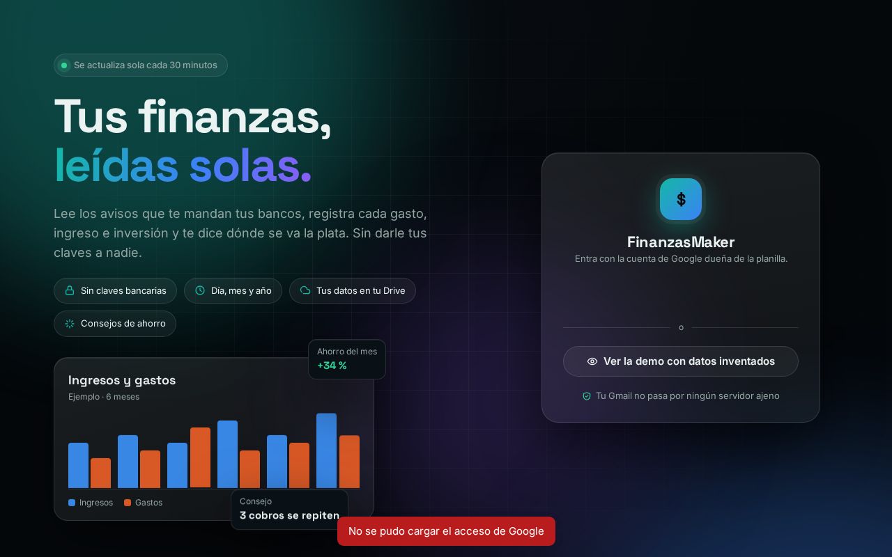 Preview of FinanzasMaker