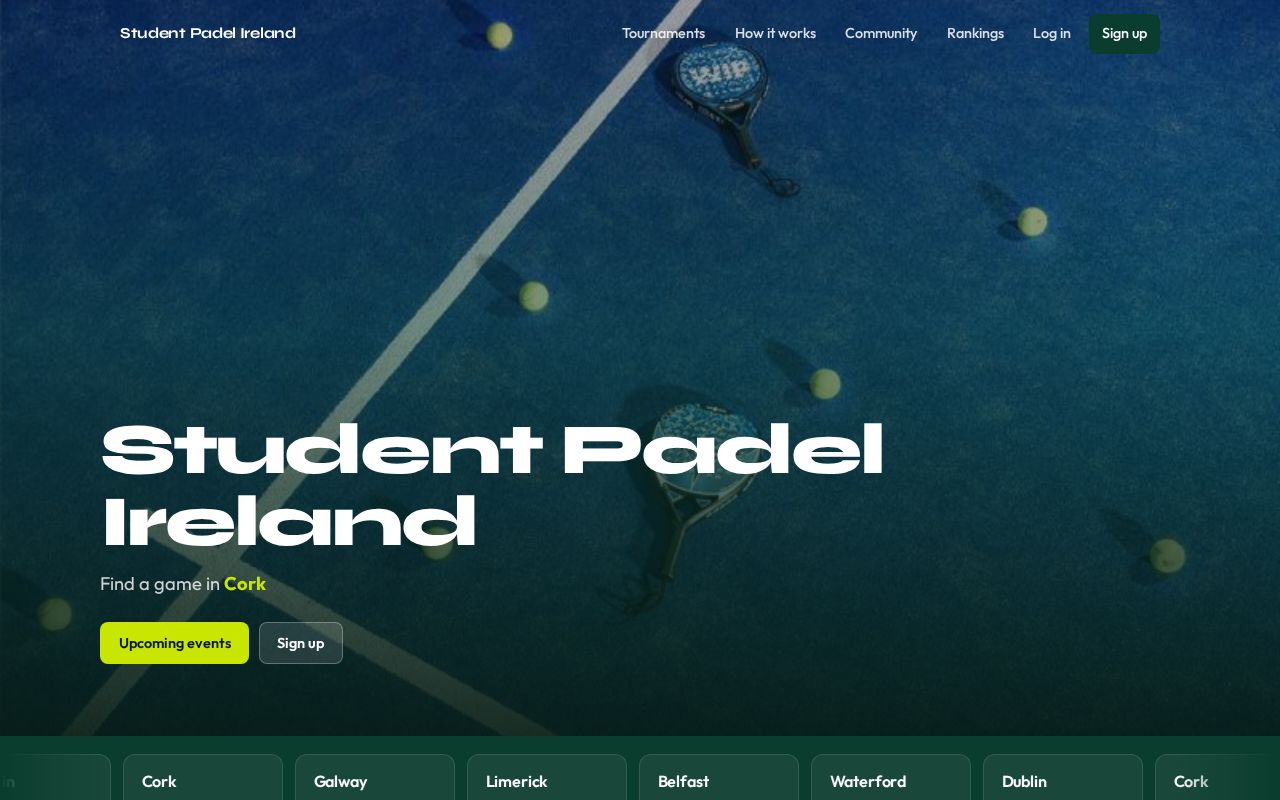 Preview of Student Padel Ireland