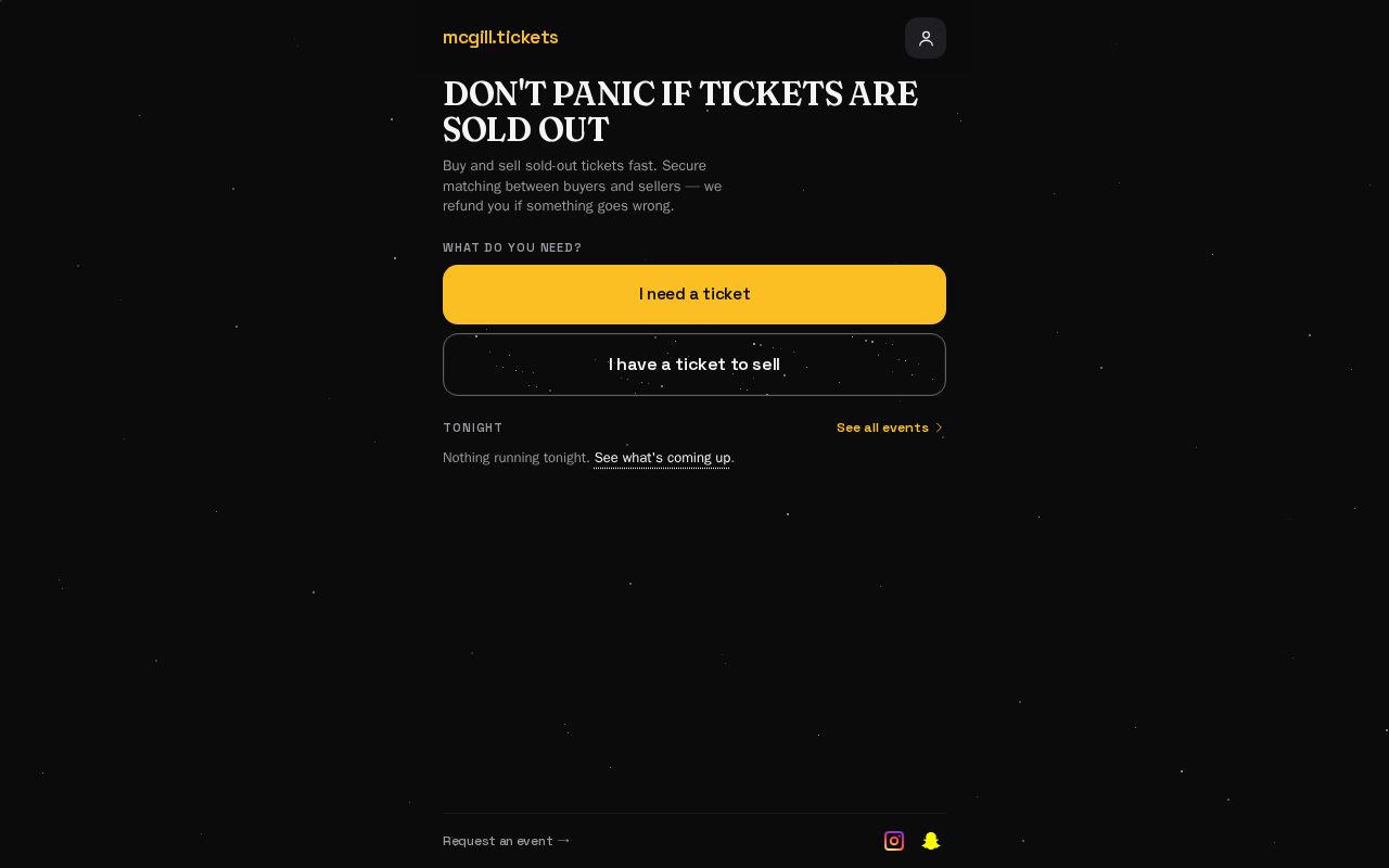 Preview of Ticket Resell App