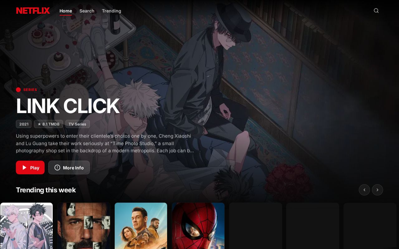 Preview of Netflix Clone