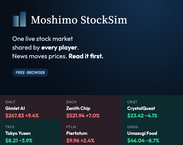 Preview of Moshimo StockSim